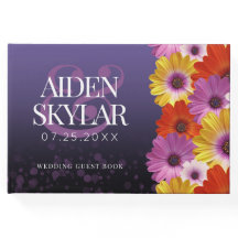 Elegant Daisies mit Lila Glitzer Hochzeit