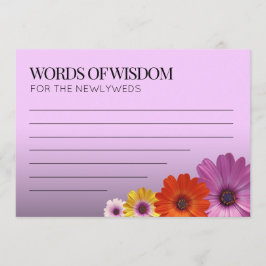 Elegant Daisies mit Lila Glitzer Hochzeit Programm