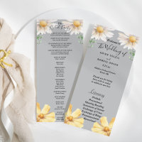 Elegant Daisy | Gray Wedding Brautparty Flat