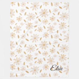 Elegant Daisy Hues Personalisiert Fleece Blanket