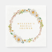 Elegant Daisy Wreath Brautparty