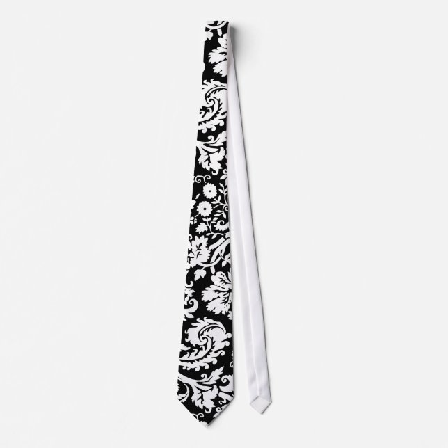 Elegant Damask necktie Krawatte (Vorderseite)