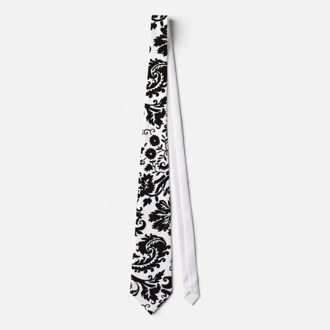 Elegant Damask necktie Krawatte (Vorderseite)