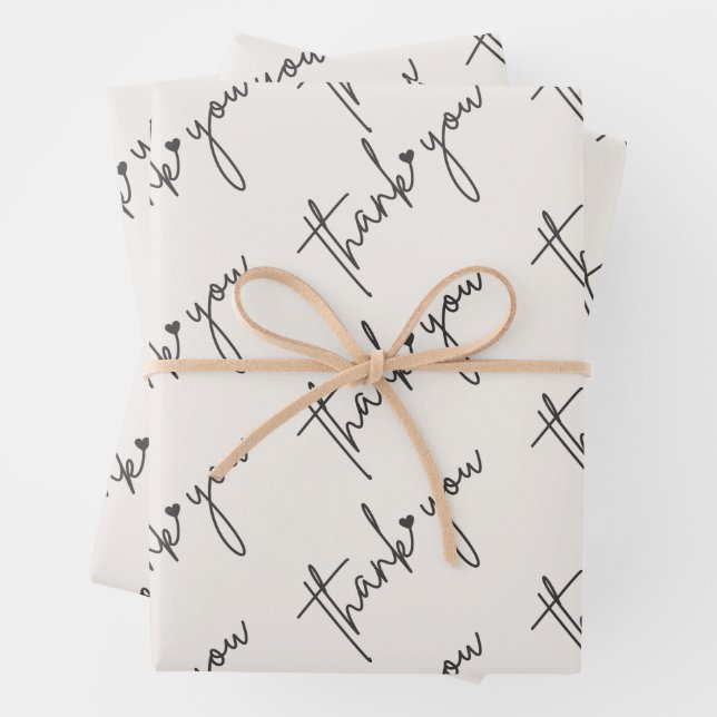 Elegant danke, dass Sie Papier verpacken (Beispiel)