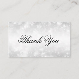 Elegant danke, dass Sie Silberschimmer-Lichter ein Begleitkarte