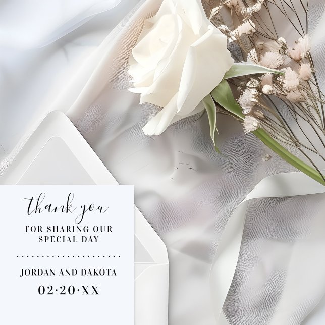 Elegant danke dir Script Wedding | INDIVIDUELLE NA Gummistempel (Von Creator hochgeladen)