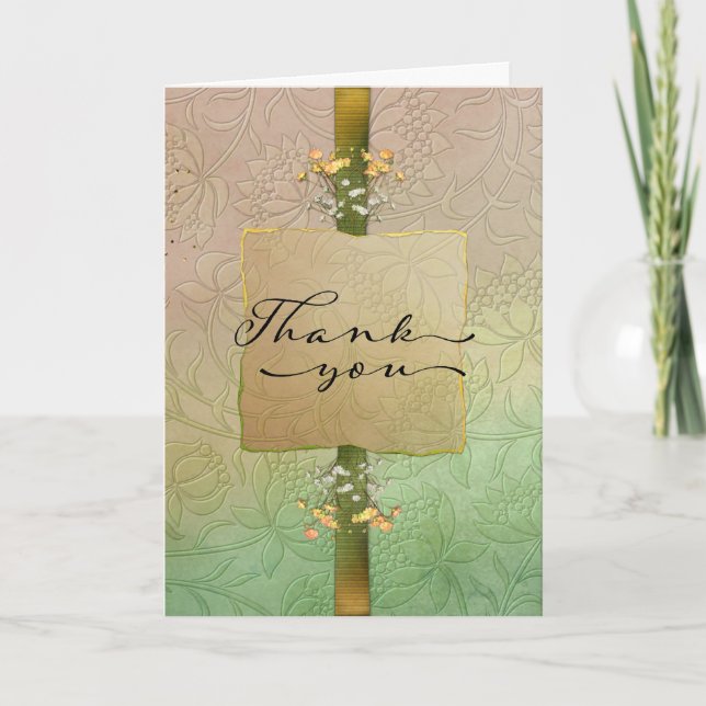 Elegant Danke für Ihr Beileid (Vorderseite)