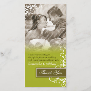 Elegant danke Ihnen Foto Cards