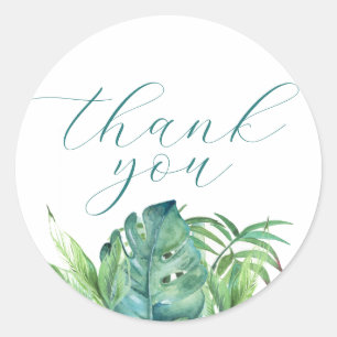 Elegant danke Ihnen Tropical Wedding Stickers