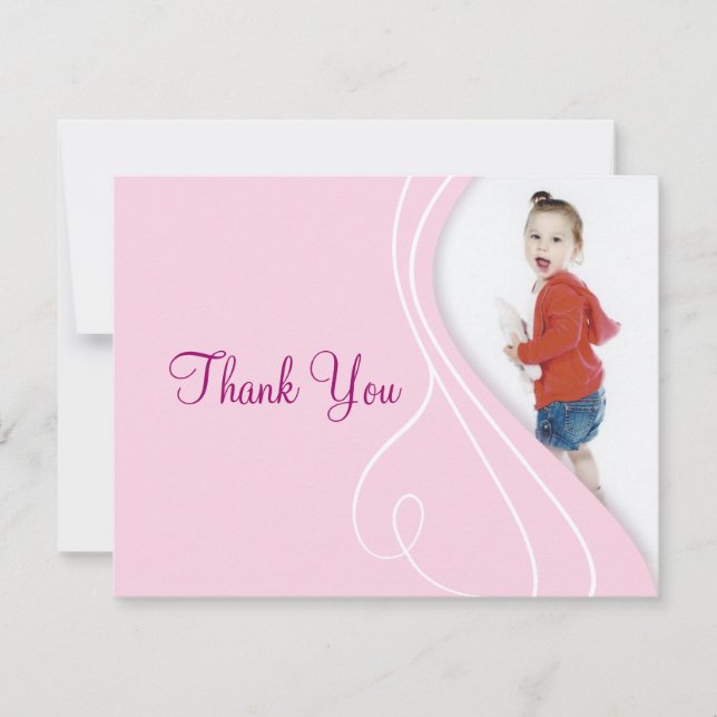 Elegant danke Karten (Vorderseite)