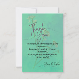 Elegant Dankeschön Card Dankeskarte