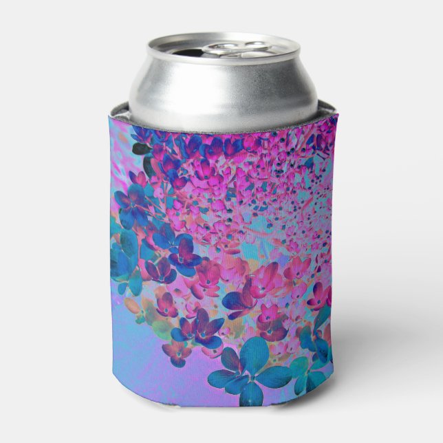 Elegant Dark Blue und Magenta Limelight Hydrangea Dosenkühler (Kanne Vorderseite)