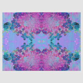 Elegant Dark Blue und Magenta Limelight Hydrangea Seidenpapier