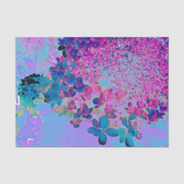 Elegant Dark Blue und Magenta Limelight Hydrangea Seidenpapier