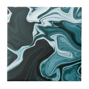 Elegant Dark Marble Texture Fliese