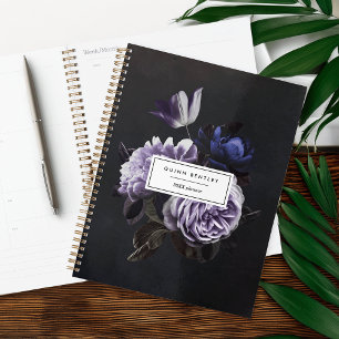 Elegant Dark Violet Floral Bouquet   Personalisier Planer