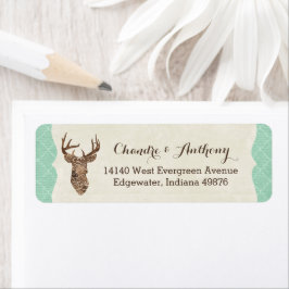 Elegant Deer Antlers Rustic Country Wedding