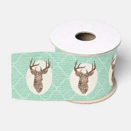 Elegant Deer Antlers Rustic Country Wedding Ripsband