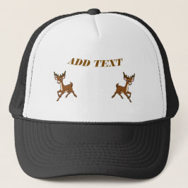 Elegant Deer Left and Right sides Images ADD TEXT  Truckerkappe
