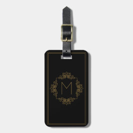 Elegant dekoriert Golden SF Mit Monogramm Gepäckanhänger