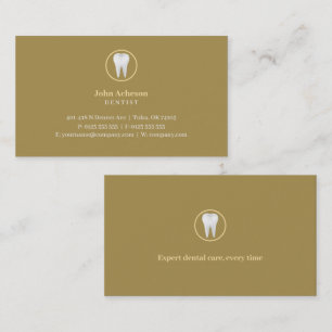 Elegant Dental   Blau Visitenkarte
