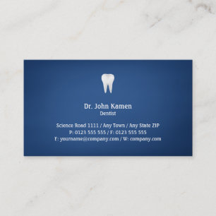 Elegant Dental Blue Visitenkarte