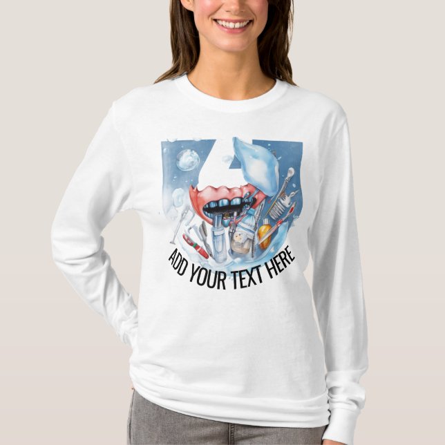 Elegant Dental T-Shirt (Vorderseite)