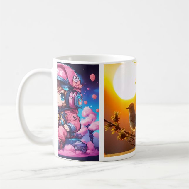 "Elegant Designs for a Perfect Sip" Kaffeetasse (Links)