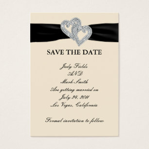 Elegant Diamond Black Ribbon speichern Sie die Dat