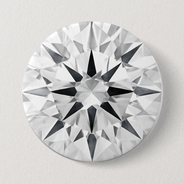 Elegant Diamond Inspired 3" Button - Custom Design (Vorderseite)