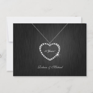 Elegant Diamond Necklace Hochzeit Jahrestag Einladung