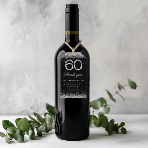 Elegant Diamonds 60. Geburtstagsparty Danke Geschenkanhänger