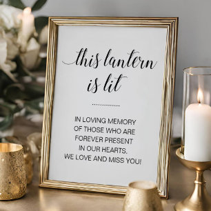 Elegant diese Laterne ist das linke Hochzeitssymbo Poster