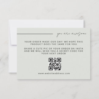 Elegant Digital Dankeschön Karte für kleine Untern