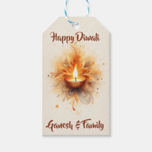 Elegant Diwali Diya Geschenkanhänger