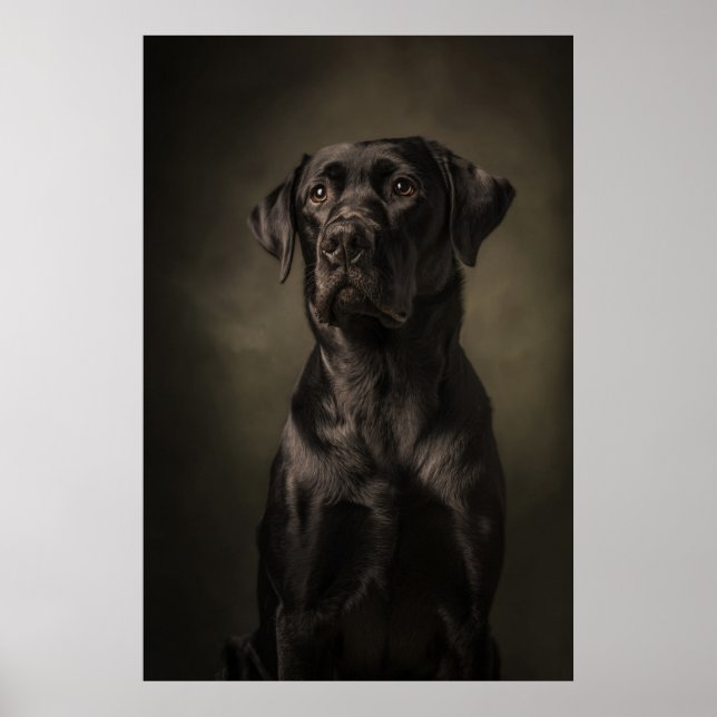 Elegant Dog Silhouette Poster (Vorne)