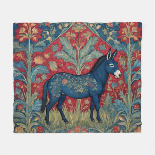 Elegant Donkey William Morris Inspiriert Gemustert Fleecedecke