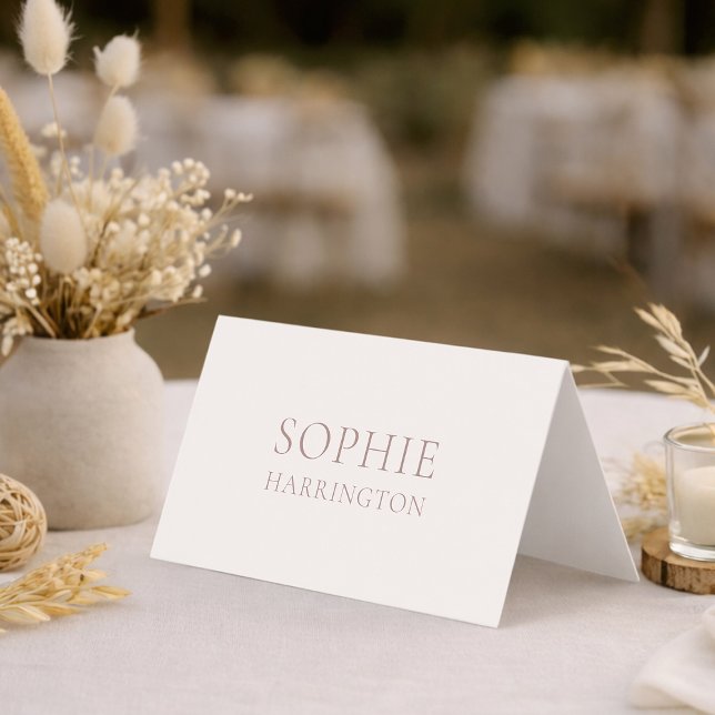 Elegant Double-Sided Wedding Place Card (Von Creator hochgeladen)