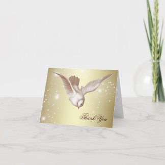 Elegant Dove Beerdigung Dankeschön Karten