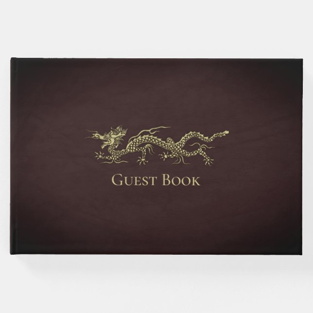 Elegant Dragon Gästebuch (Vorderseite)