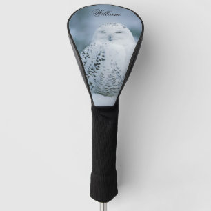 Elegant Dreamy White Snowy Owl Personalisiert Golf Headcover