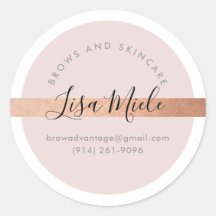 ELEGANT Drehbuch Moderne hübsche Rose Gold Rosa