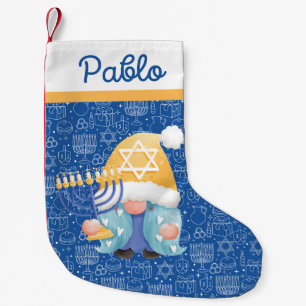 Elegant Dreidel Candles Hanukkah Blue Judiasm Star Kleiner Weihnachtsstrumpf