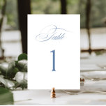 Elegant Dusty Blue Calligraphy Wedding Tischnummer<br><div class="desc">Klassische Hochzeitskarte mit eleganter, staubblauer Kalligraphie... ... ... ... ... ... ... ... ... ... ... ... ... ... ... ... ... ... ... ... ... ... ... ... ... ... ... ... ... ... ... ... ... ... ... ... ... ... ... ... ... ... ... ... ... ......</div>