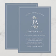 Elegant Dusty Blue Classic Hochzeit
