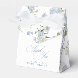 Elegant Dusty Blue Floral Brautparty Vielen Dank Geschenkschachtel
