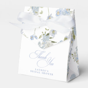 Elegant Dusty Blue Floral Brautparty Vielen Dank Geschenkschachtel