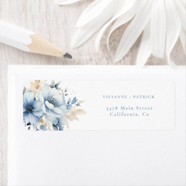 Elegant Dusty Blue Floral Spring Bloom Wedding (Insitu)