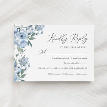 Elegant Dusty Blue Floral Wedding