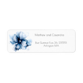 Elegant Dusty Blue Navy Blume Hochzeit